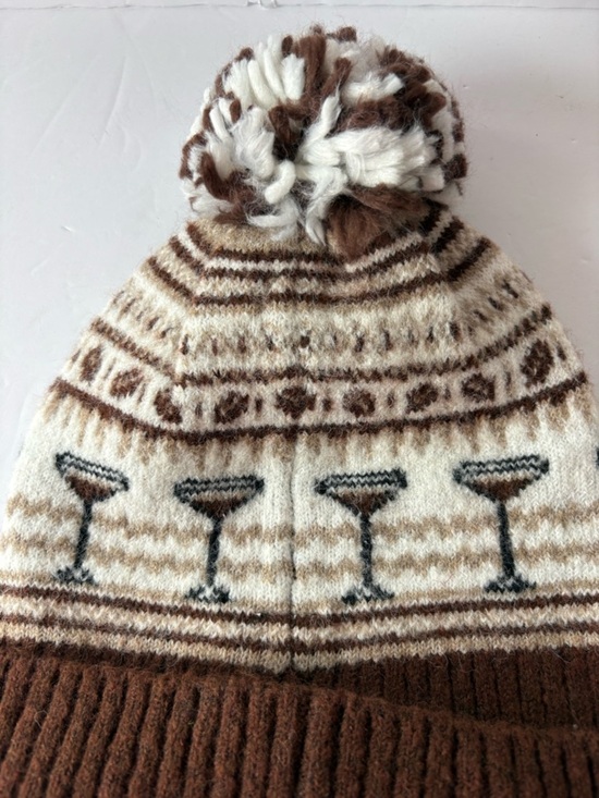 NWT Anthropologie Maeve Fairisle Holiday Libations Icon Beanie main image 10